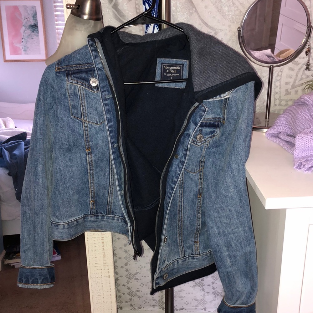 Abercrombie and Fitch Jean jacket lined jacket